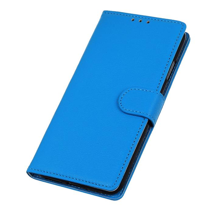 Bild 4, Xiaomi Redmi 8A - Litchi Plånboksfodral - Blå