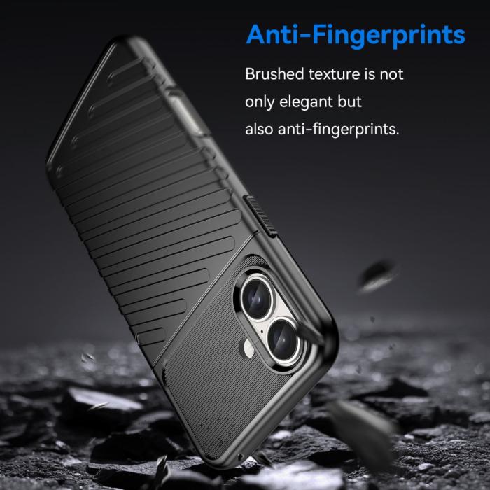 Bild 2, iPhone 16 Skal Twill Textur Svart