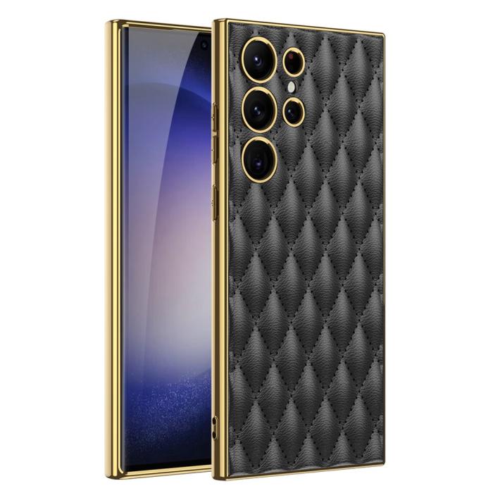 Bild 1, GKK Galaxy S24 Ultra Skal Diamond Hybrid Läder Svart