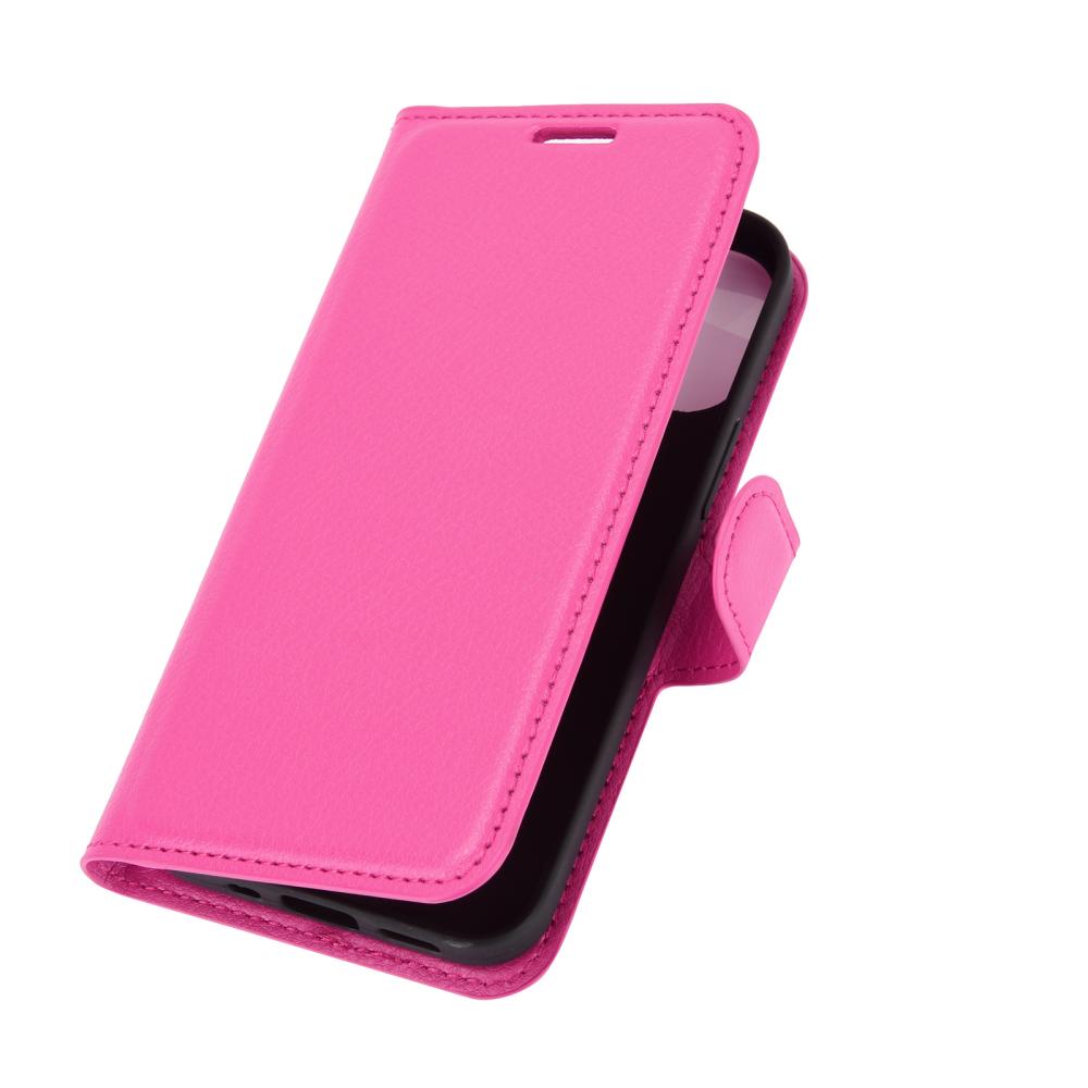 iPhone 12 Mini - Litchi Textur Fodral - Rosa