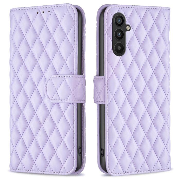 Bild 1, Samsung Galaxy A34 5G Fodral Diamond Läder Lila