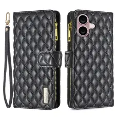 iPhone 16 Plus Fodral Diamond Multifunktionell Svart