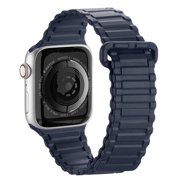 Bild 1, DUX DUCIS Apple Watch 42/44/45/49 mm Armband Magnetisk Silikon