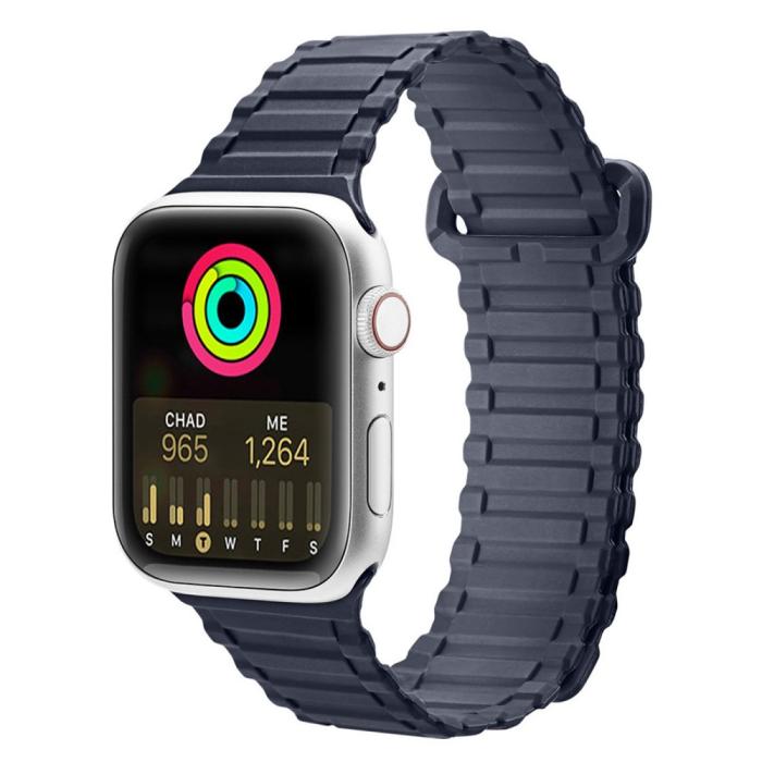 Bild 2, DUX DUCIS Apple Watch 42/44/45/49 mm Armband Magnetisk Silikon