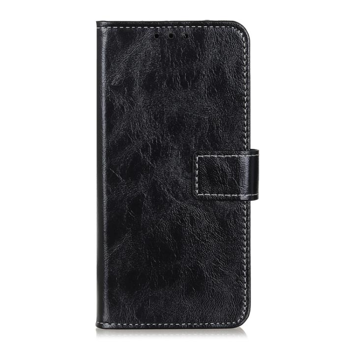 Bild 2, Samsung Galaxy S22 Fodral Retro Crazy Horse Svart