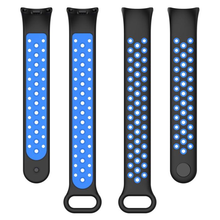 Bild 5, Xiaomi Smart Band 9/8 Träningsarmband Dual-Color Svart/Blå