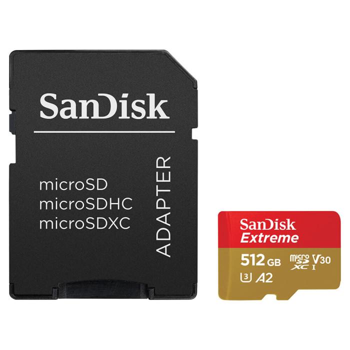 Bild 3, SanDisk MicroSDXC Extreme 512 GB 190MB/s Inkl. Adapter