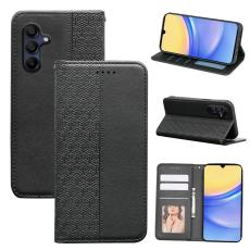 Samsung Galaxy A56 5G/A36 5G Fodral Flip L&auml;der Svart