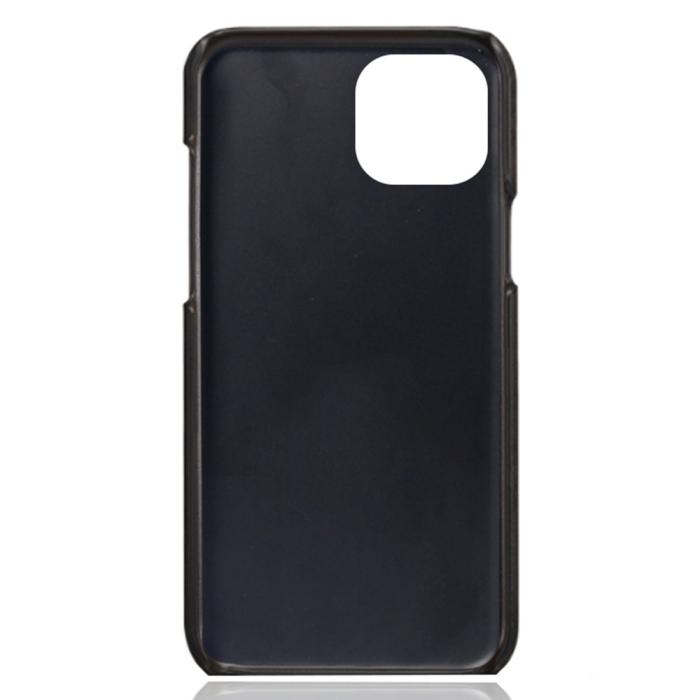Bild 4, iPhone 15 Skal Läder Med 2 Kortfack Svart
