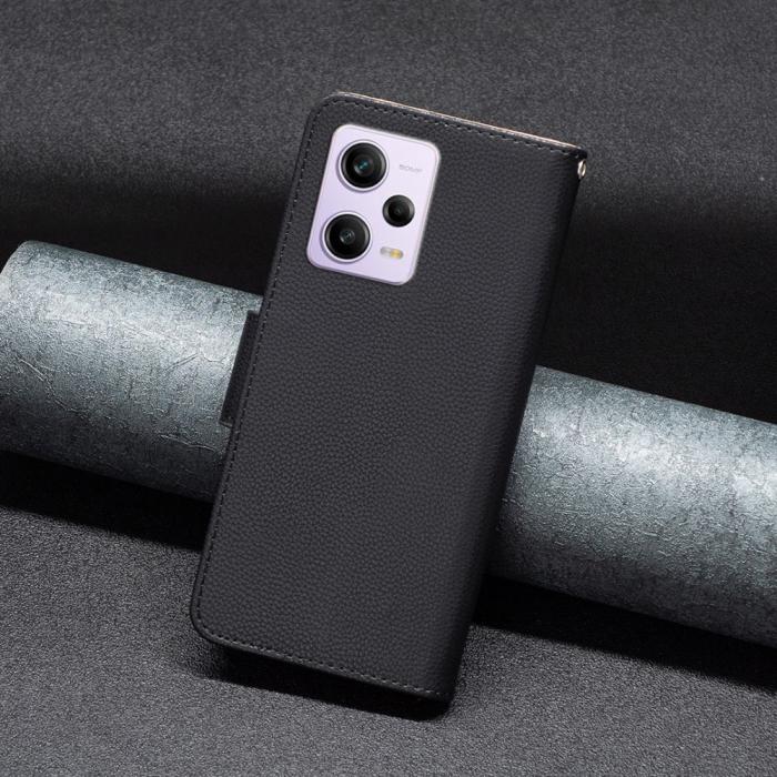 Bild 4, Xiaomi Redmi Note 12 Pro 5G Fodral Shark Solid Läder Svart