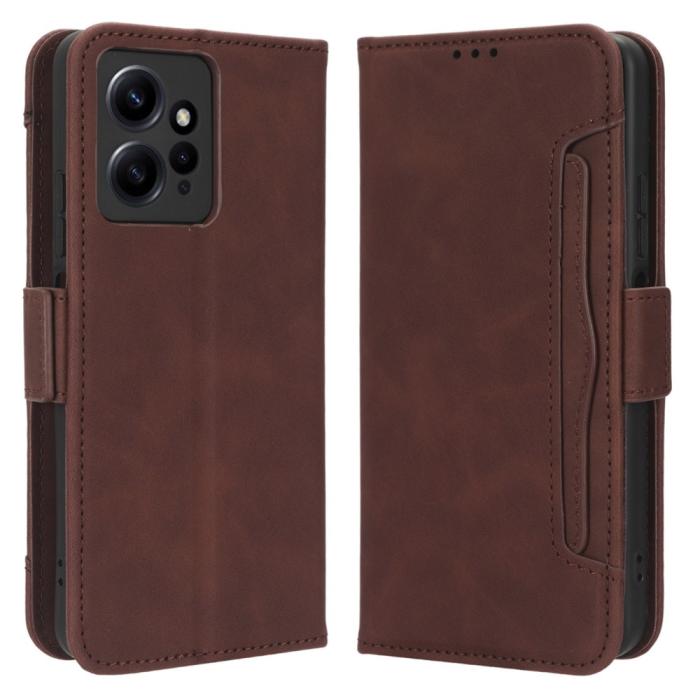 Bild 1, Xiaomi Redmi Note 12 4G Fodral Med Avtagbart Kortfodral Brun