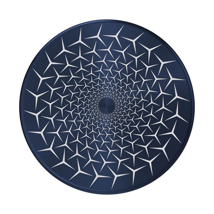 Bild 1, PopSockets Avtagbart Grip med Ställfunktion LUXE Spin BackSpin Alum Propeller