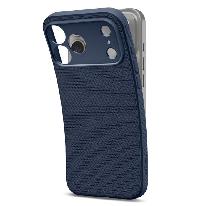 Bild 4, Spigen iPhone 18 Pro / 17 Pro Skal Liquid Air Marinblå