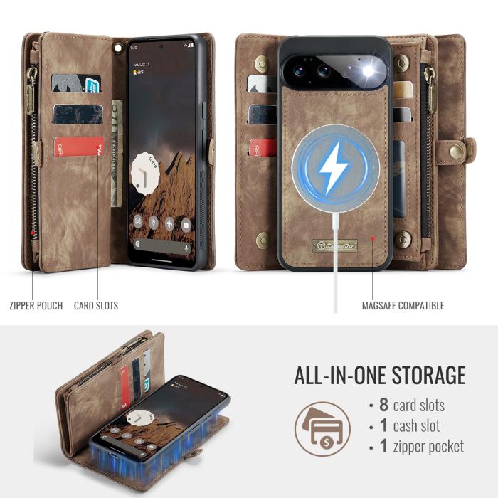 Bild 3, CASEME Google Pixel 11 / 11 Pro Fodral 2in1 Multifunktionell
