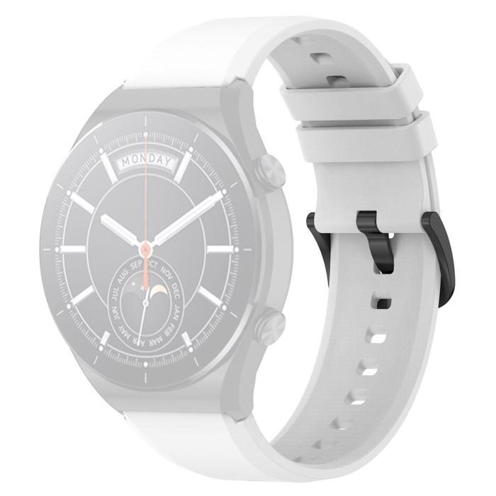 Bild 1, Silikon Armband Smartwatch (22 mm) Vit