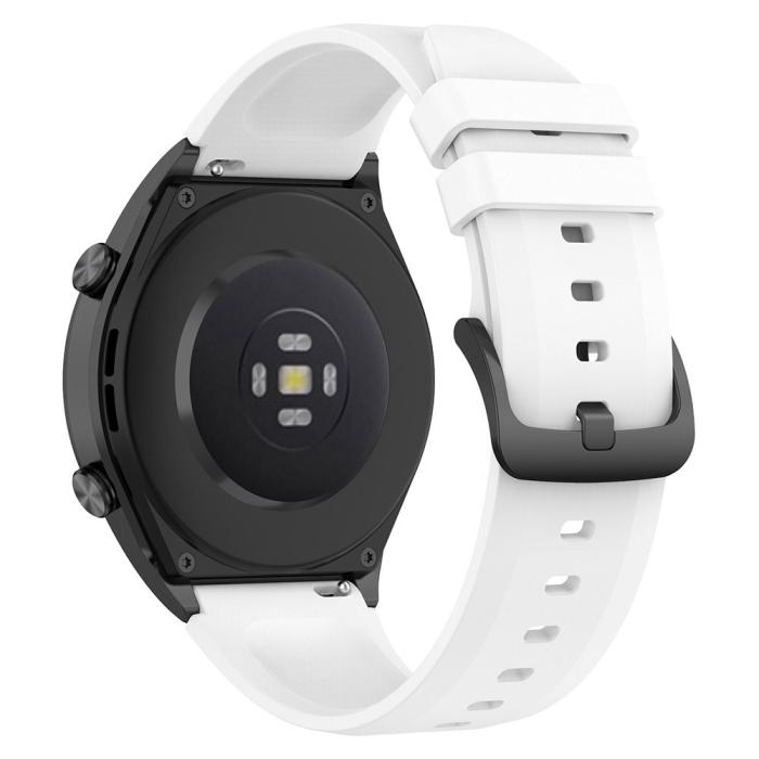 Bild 3, Silikon Armband Smartwatch (22 mm) Vit
