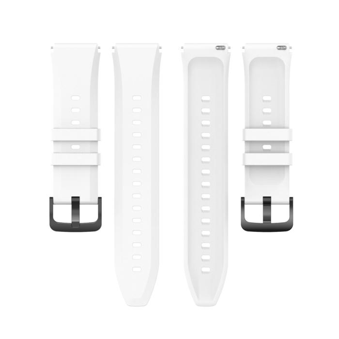 Bild 6, Silikon Armband Smartwatch (22 mm) Vit