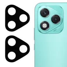 Honor 400 Lite 2-PACK Linsskydd H&auml;rdat Glas Svart