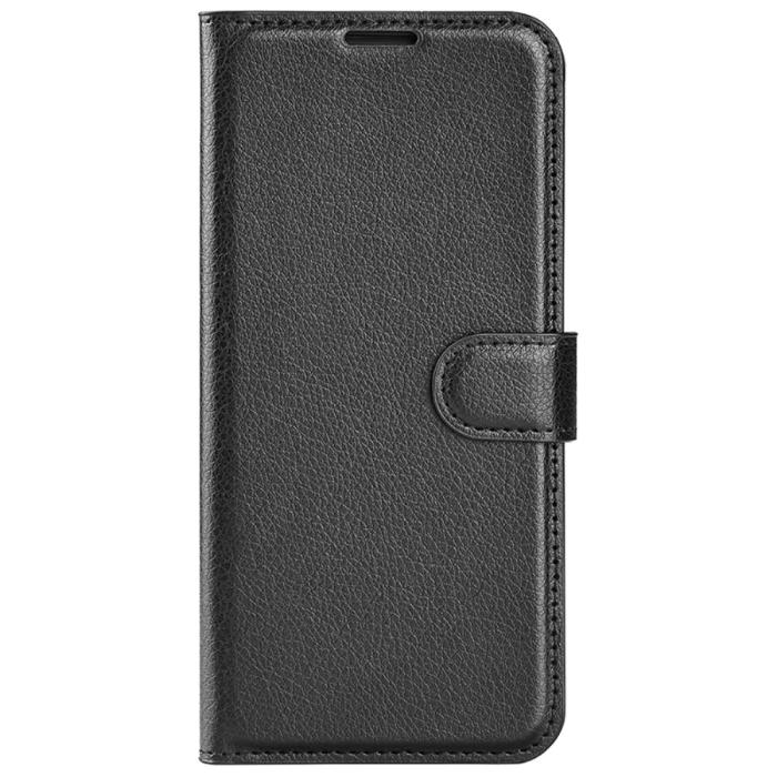 Bild 6, Samsung Galaxy S24 Ultra Fodral Läder Litchi Svart