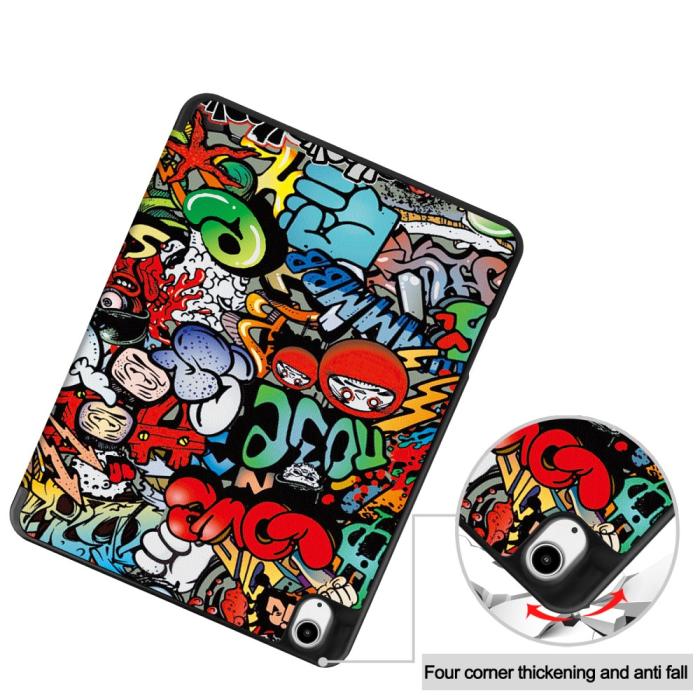 Bild 6, iPad Air 13 2025/2024 Tri-Fold Fodral Med Pennhållare Grafitti