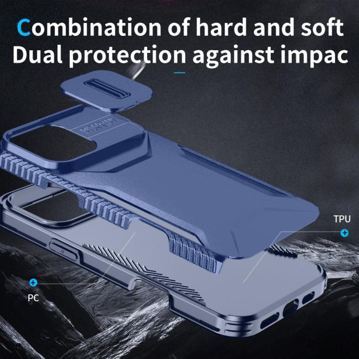 Bild 6, iPhone 16 Pro Skal CamShield Hybrid Blå