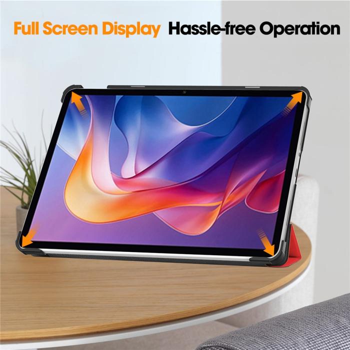 Bild 5, Xiaomi Redmi Pad 2 Fodral Tri-Fold Röd