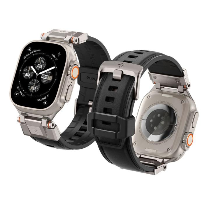 Bild 1, Spigen Armband Apple Watch 42/44/45/49 mm DuraPro Armor Svart