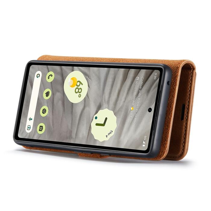 Bild 3, DG.MING Google Pixel 7A 2in1 Magnet Fodral / Skal Brun