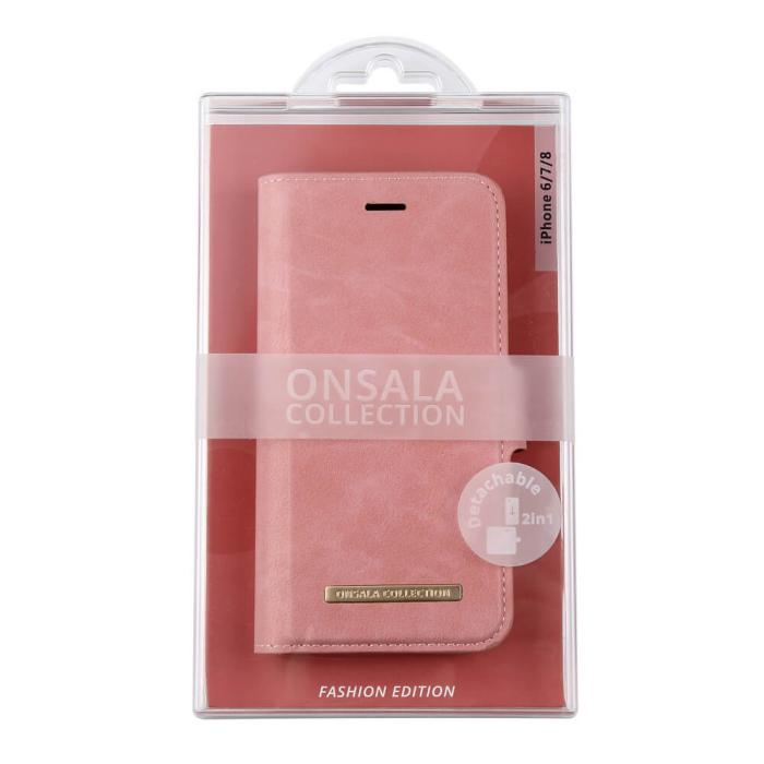 Bild 2, ONSALA iPhone 6/7/8/SE 2in1 Magnet Fodral / Skal Dusty Pink