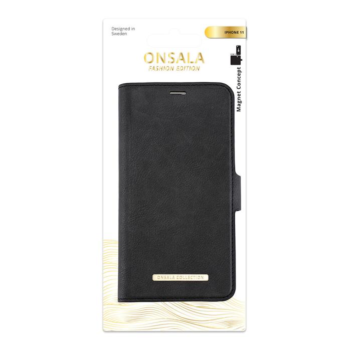 Bild 2, ONSALA iPhone 11 2in1 Magnet Fodral / Skal Svart