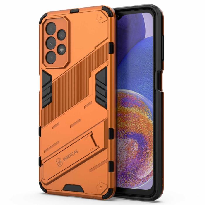 Bild 2, Samsung Galaxy A23 5G Skal Shockproof Hybrid Kickstand Orange