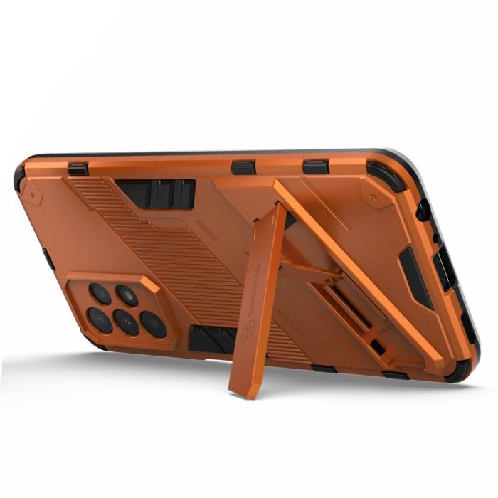 Bild 4, Samsung Galaxy A23 5G Skal Shockproof Hybrid Kickstand Orange