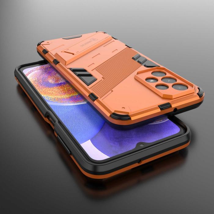 Bild 6, Samsung Galaxy A23 5G Skal Shockproof Hybrid Kickstand Orange