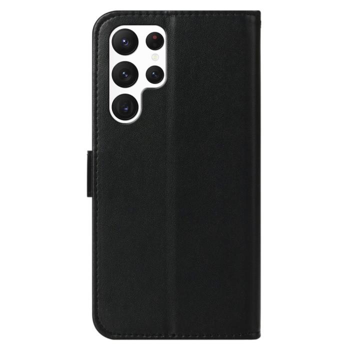 Bild 6, Samsung Galaxy S23 Ultra Fodral Solid Läder Svart