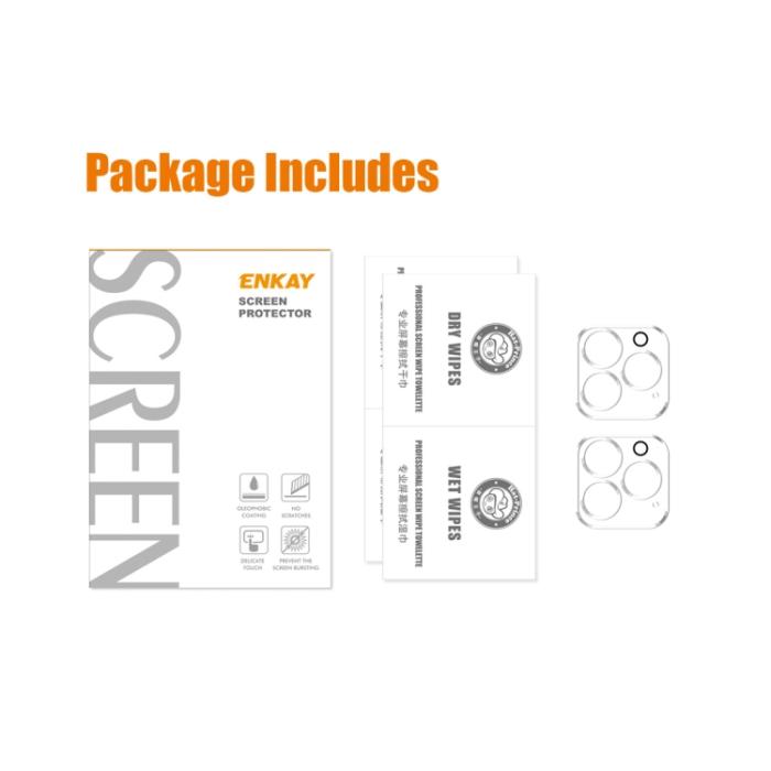 Bild 2, HAT PRINCE iPhone 14 Pro / 14 Pro Max 2-PACK Linsskydd Härdat Glas