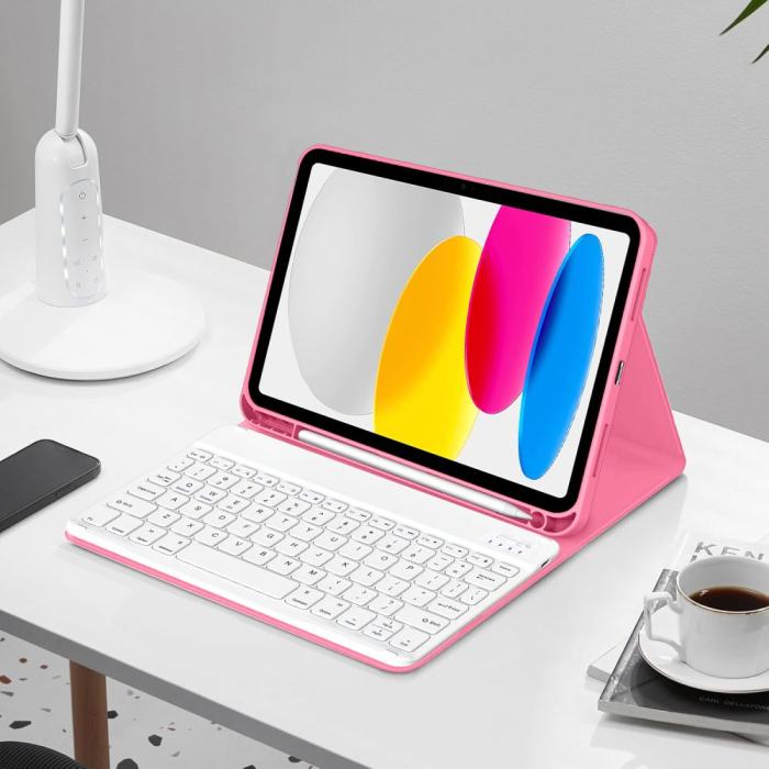 Bild 3, Tech-Protect iPad 11 2025/10.9 2022 Fodral SC Tangentbord Magenta