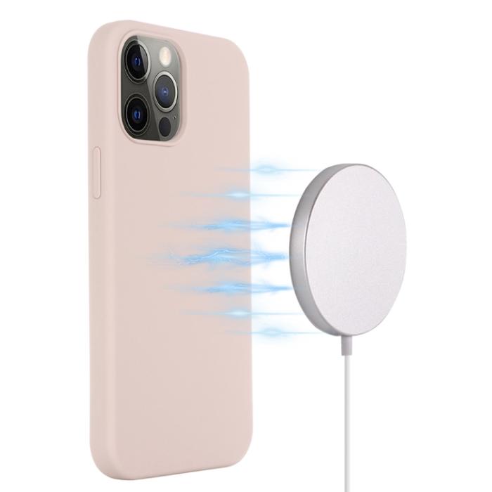 Bild 3, iPhone 15 Pro Skal MagSafe Silikon Ljus Rosa