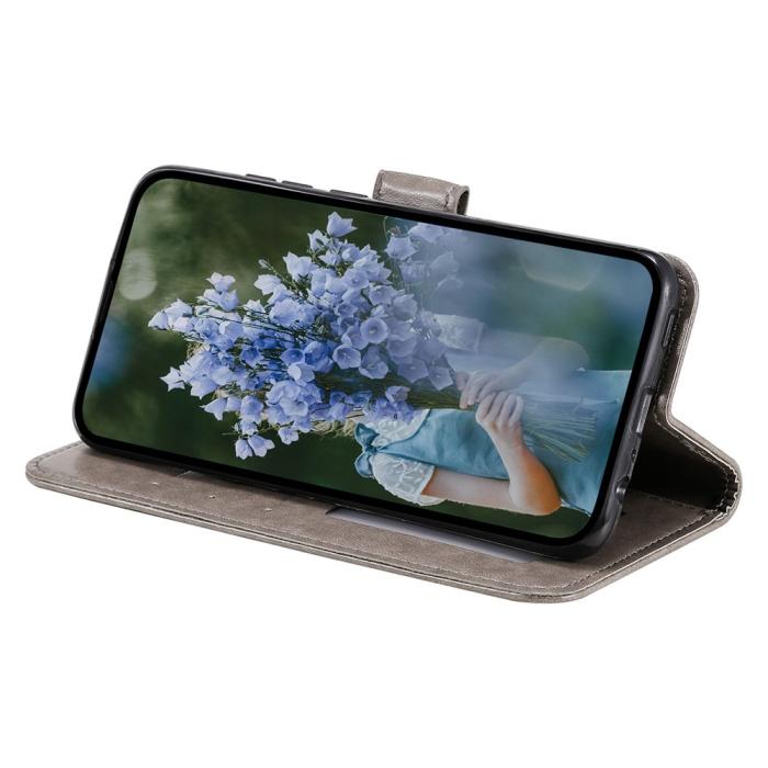 Bild 2, Xiaomi 12T / 12T Pro Fodral Mandala Läder Grå
