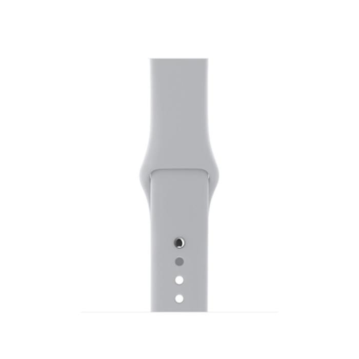Bild 3, Silikon Armband Apple Watch 42/44/45/49 mm (S/M) Grå
