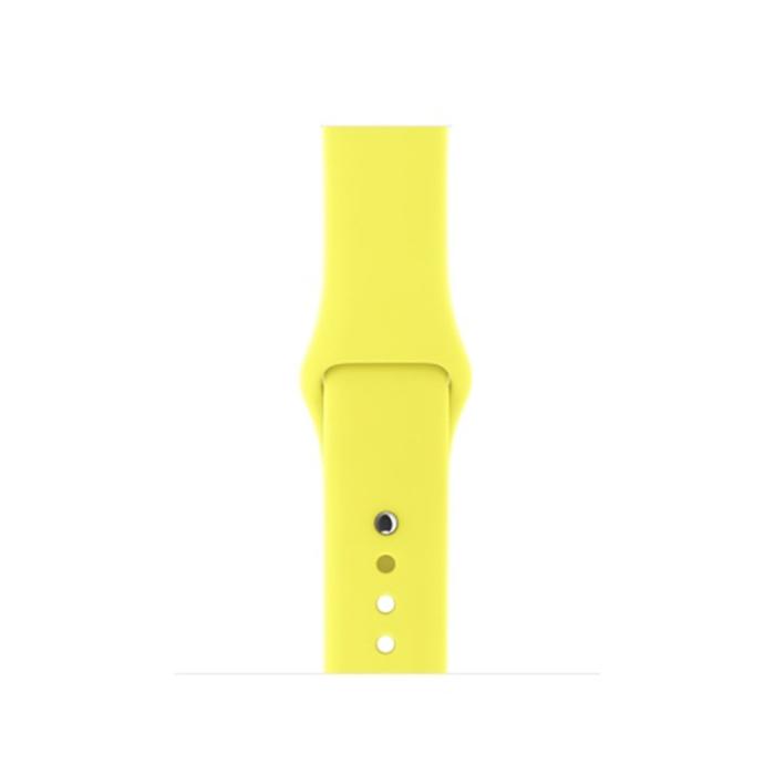 Bild 3, Silikon Armband Apple Watch 42/44/45/49 mm (S/M) Gul