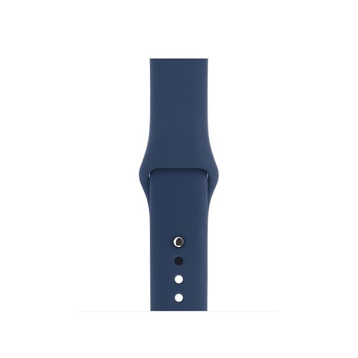 Bild 3, Silikon Armband Apple Watch 42/44/45/49 mm (S/M) Navy Blue