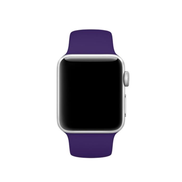 Bild 2, Silikon Armband Apple Watch 42/44/45/49 mm (S/M) Lila