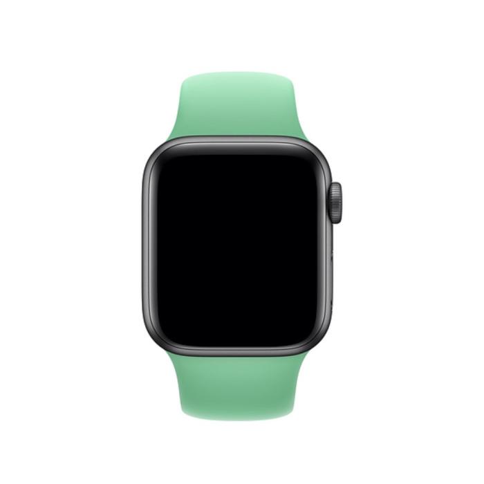 Bild 2, Silikon Armband Apple Watch 41/40/38 mm (M/L) - Mintgrön