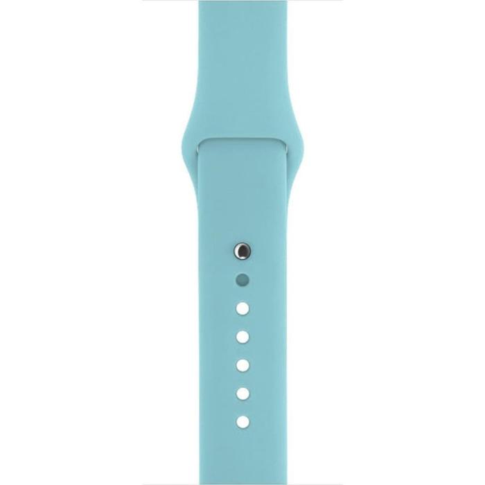 Bild 2, Silikon Armband Apple Watch 41/40/38 mm (M/L) - Cyan