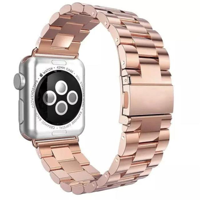 Bild 1, Lyxigt Metallarmband Apple Watch 38/40/41 mm - Roséguld