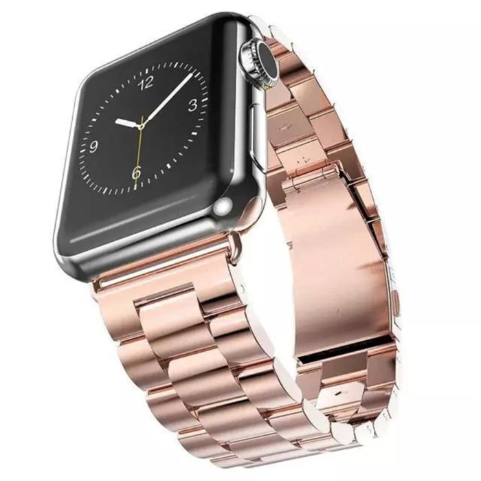 Bild 4, Lyxigt Metallarmband Apple Watch 38/40/41 mm - Roséguld