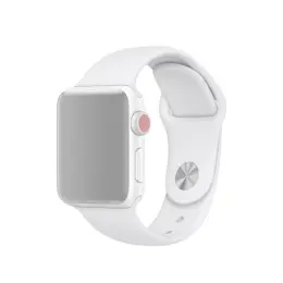 Silikon Armband Apple Watch 41/40/38 mm (M/L) - Vit