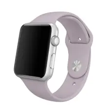 Silikon Armband Apple Watch 42/44/45/46/49 mm (S/M) Ljus Lila