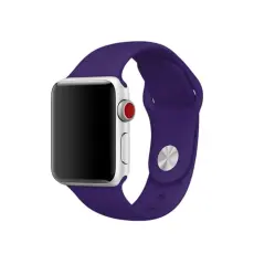 Silikon Armband Apple Watch 42/44/45/46/49 mm (S/M) Lila