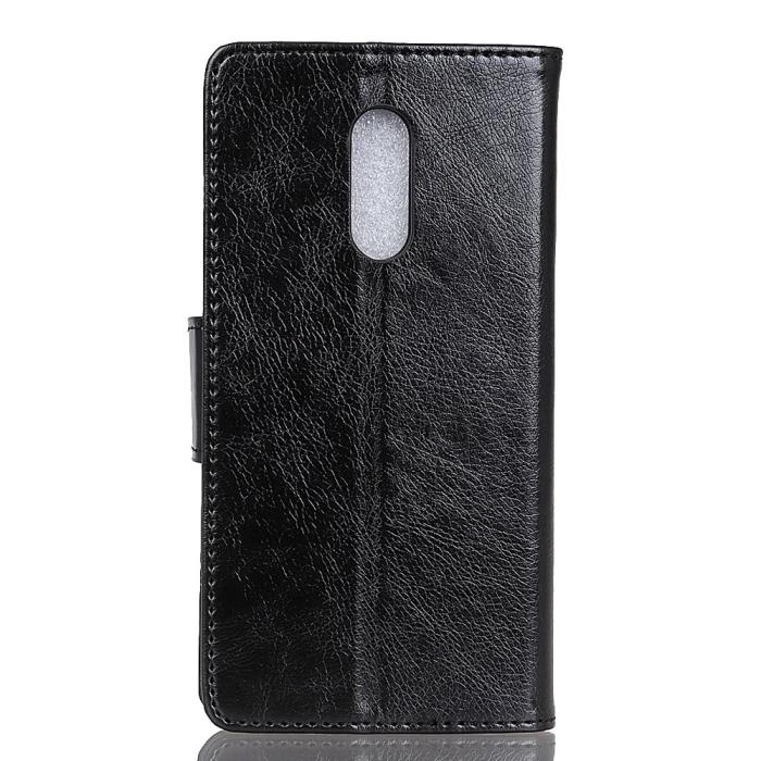 Bild 4, Nokia 5.1 Plus - Premium Split Läder Plånboksfodral - Svart